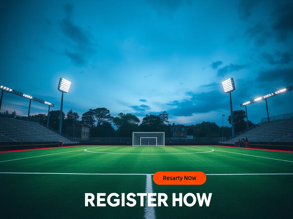 Digital registration banner for TurfStrike tournaments