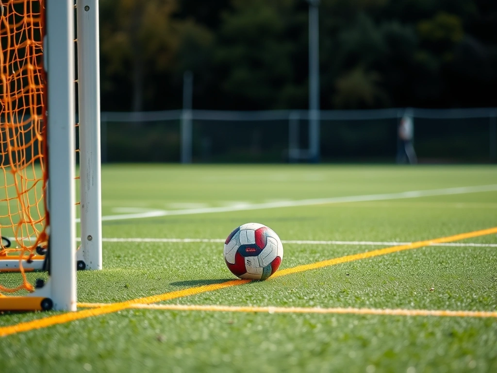 Scoring a goal in field hockey