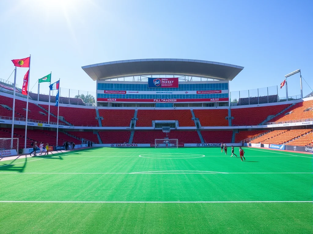 Field hockey stadium during Summer Championship